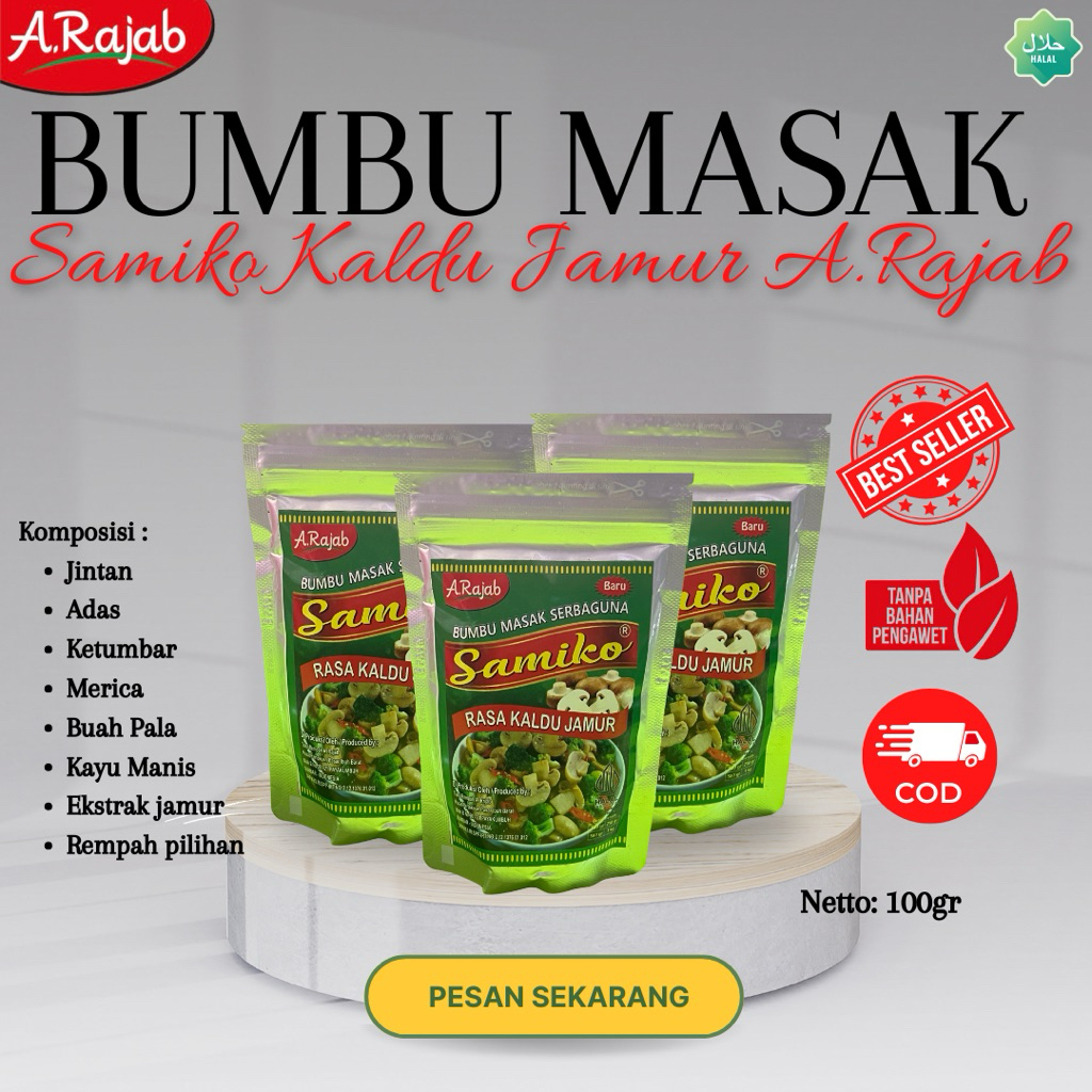 

SAMIKO KALDU JAMUR A.RAJAB 100gr
