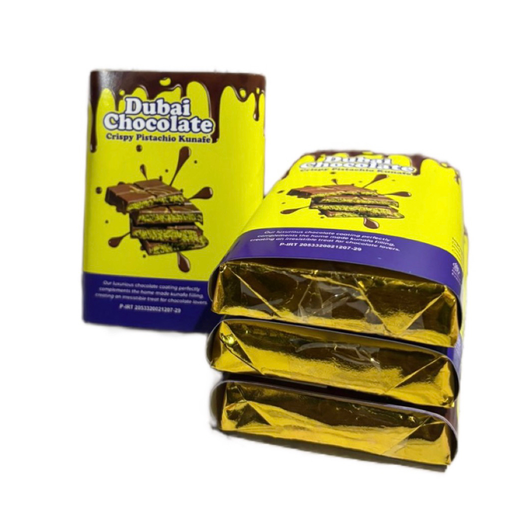 

COKLAT DUBAI KECIL 80gr KUNAFA PISTACHIO LUMER
