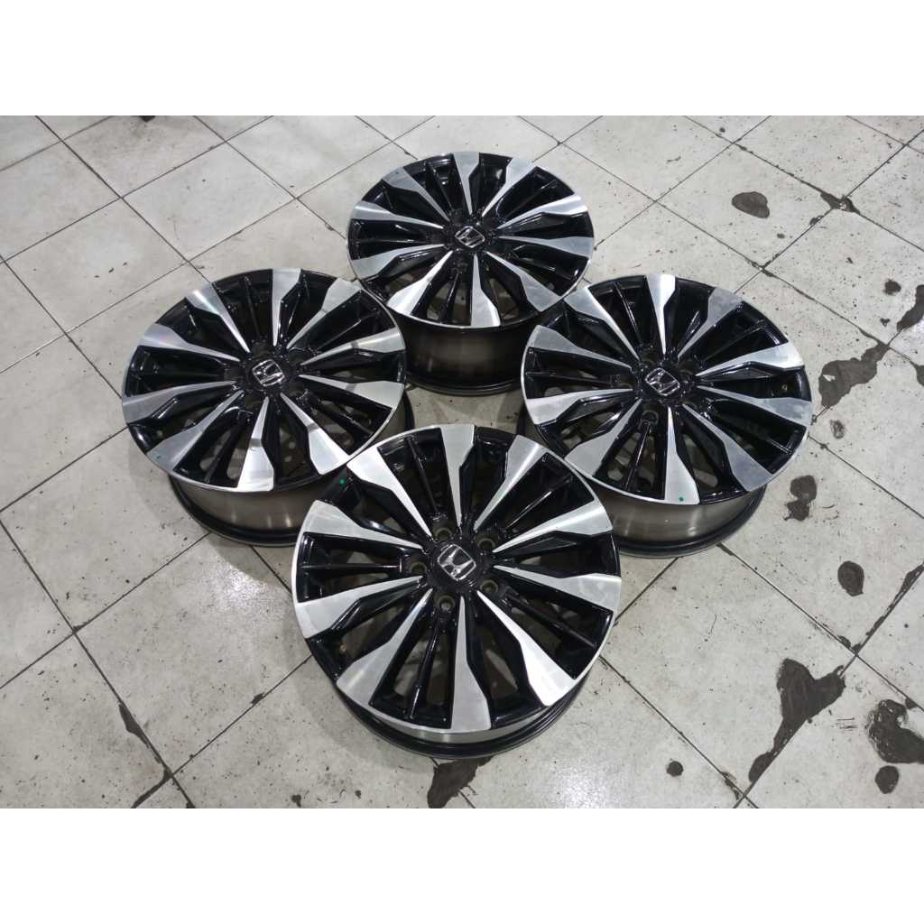 VELG ORIGINAL BRV PRESTIGE R17 PCD 5X114,3 BLACK POLISHED COCOK UNTUK INNOVA WRV HRV  ZENIX CAMRY CI