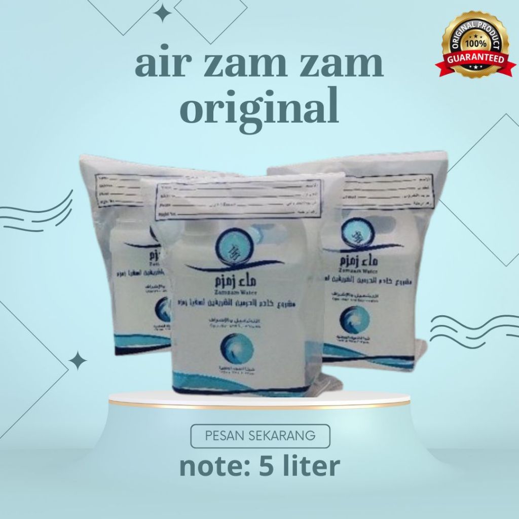 

Air Zam Zam Murni 5L Original 100% Asli