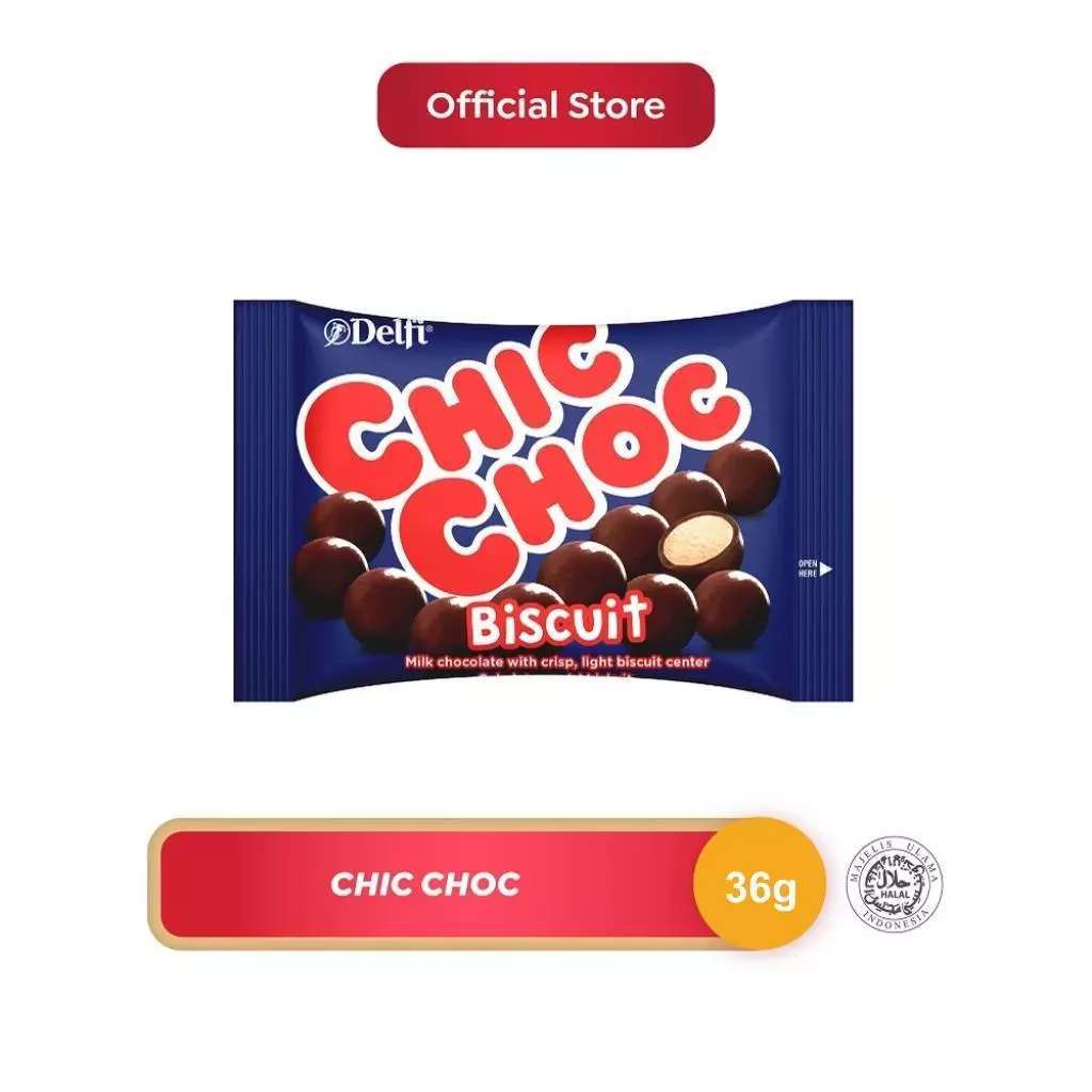 

DELFI CHIC CHOC BISCUIT 36 GR - RAJA SUSU