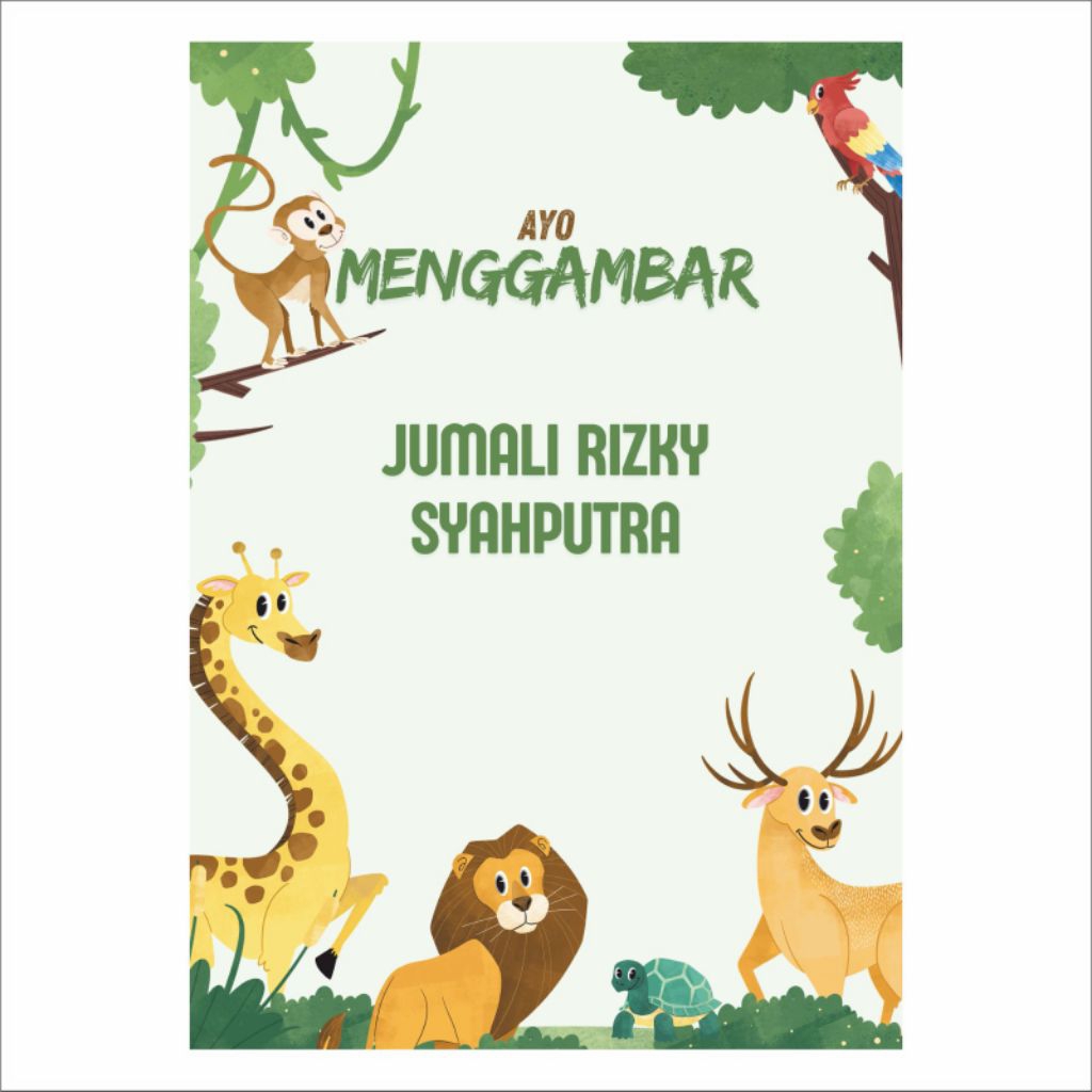 

(20 LEMBAR) BUKU GAMBAR COSTUM NAMA