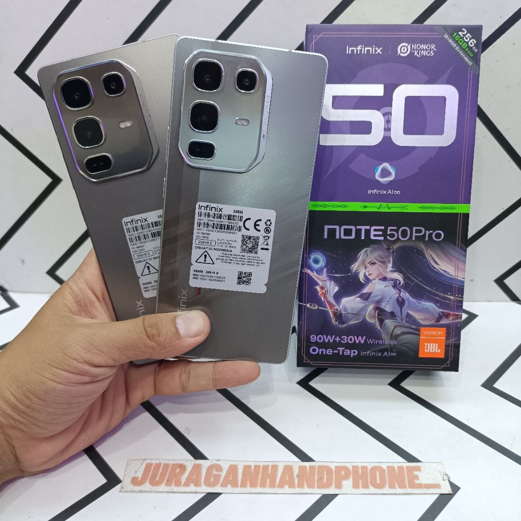 INFINIX NOTE 50 PRO 8/256GB HP BEKAS SECOND FULLSET