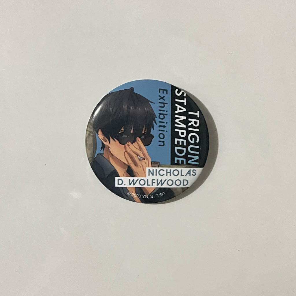 TRIGUN Stampede Japan Exhibition Nicholas D. Wolfwood Official Badge