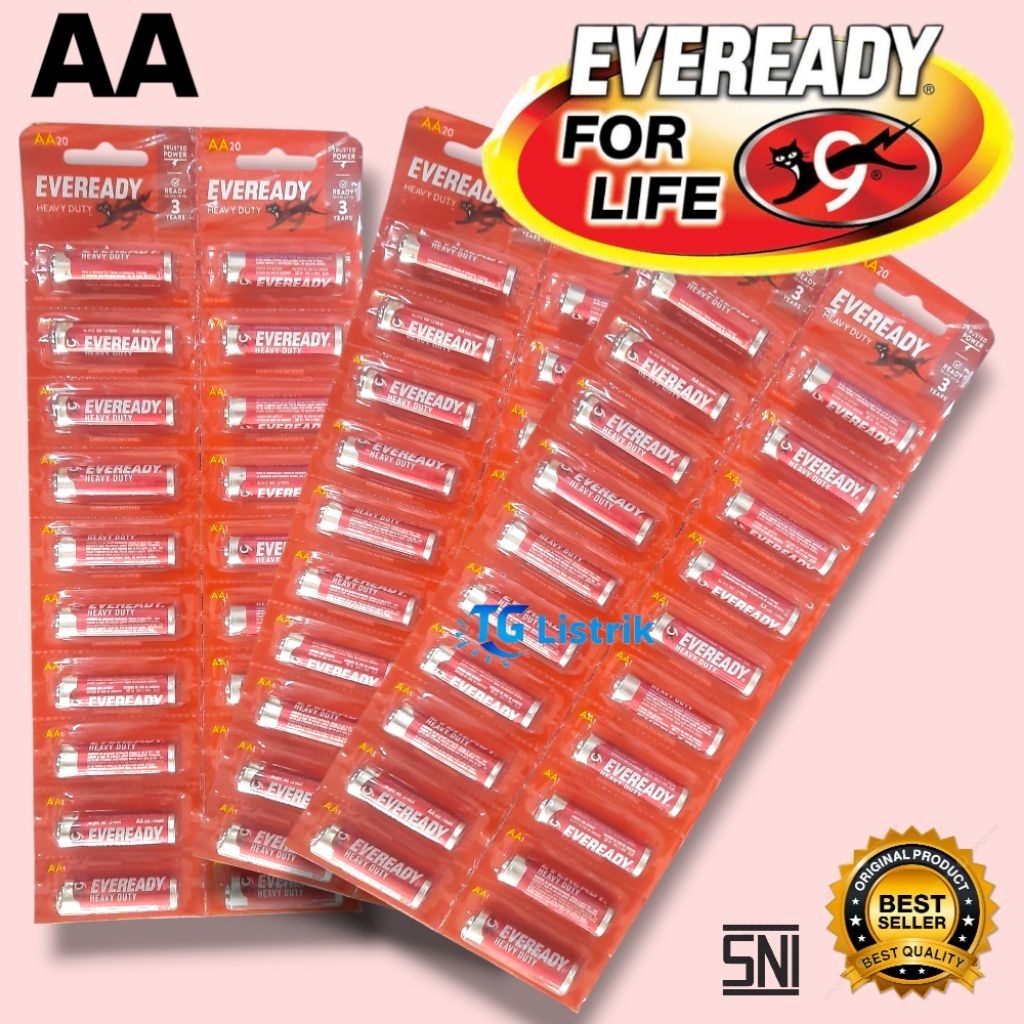 Grosir Murah Batu Baterai Eveready AA A2 Merah Batrei Batre Batere Bateery Original