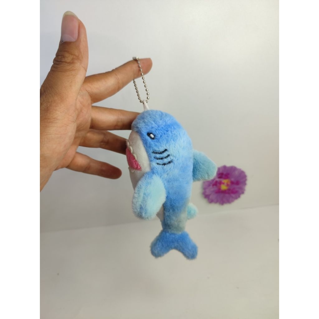 boneka ikan hiu mini keychain original sea aquarium