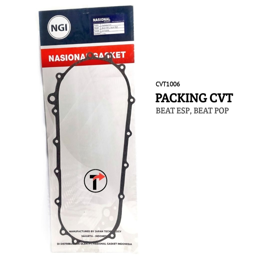 Packing CVT Beat ESP, Beat POP merk Nasional CVT1006