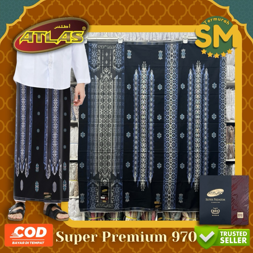 Sarung Atlas Super Premium 970 Gold BHS Original