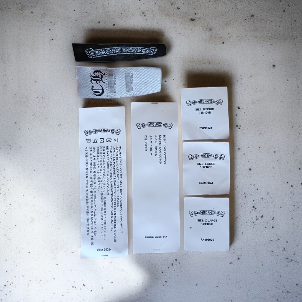 

Label Tag Wash CH Chromehearts fullset