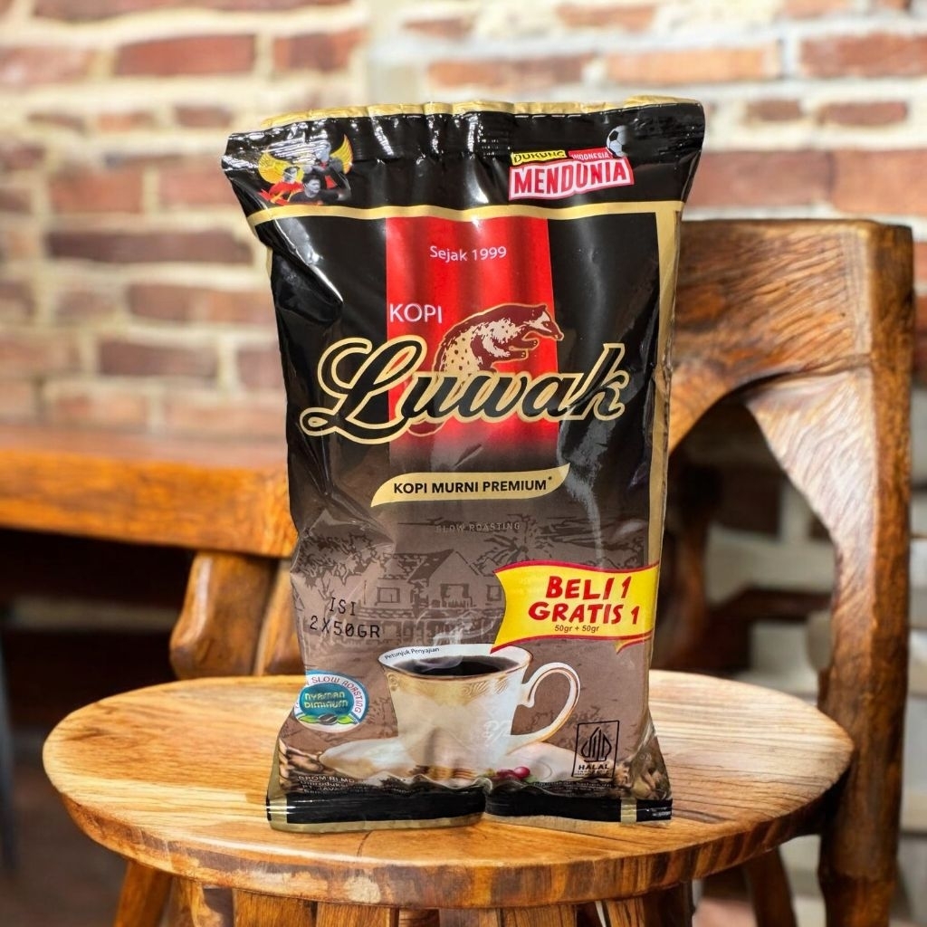 Luwak Kopi Hitam Bubuk murni Premium 100g Beli 1 Gratis 1