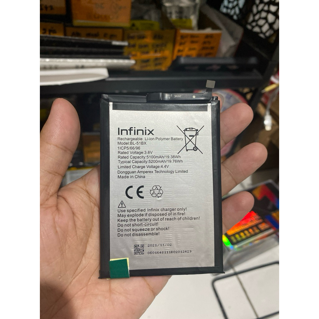 bat infinix Hot 10 X682 / Note 8 X692 / Hot 11 X662 BL-51BX ORIGINAL 100% copotan