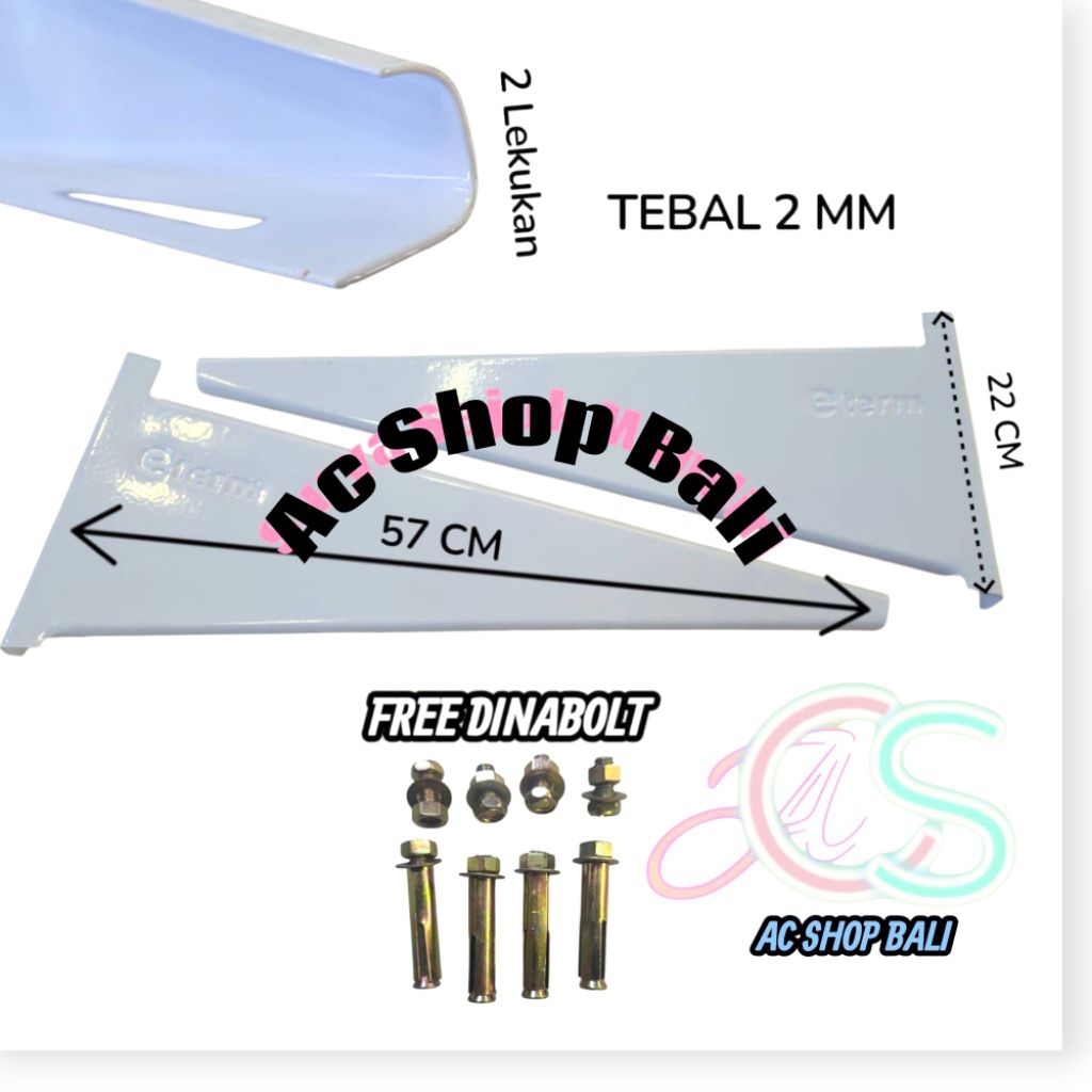 Braket Outdoor Ac 2 Pk Tebal 2mm Dudukan Outdoor Ac 2 Pk