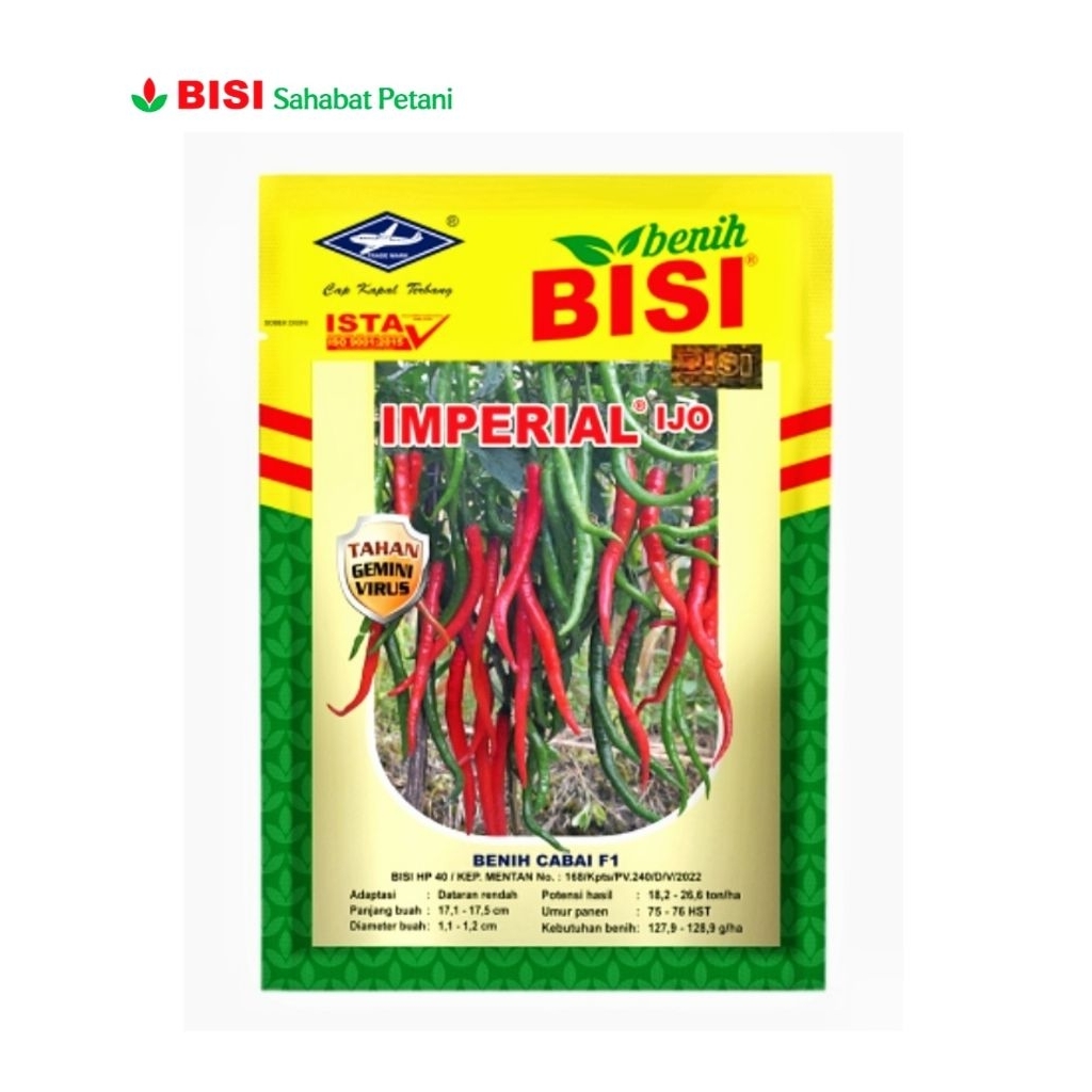 IMPERIAL IJO F1 10 gram Benih Cabai Tahan Virus - Bibit Cabe Merah Keriting Tahan Virus Gemini BENIH
