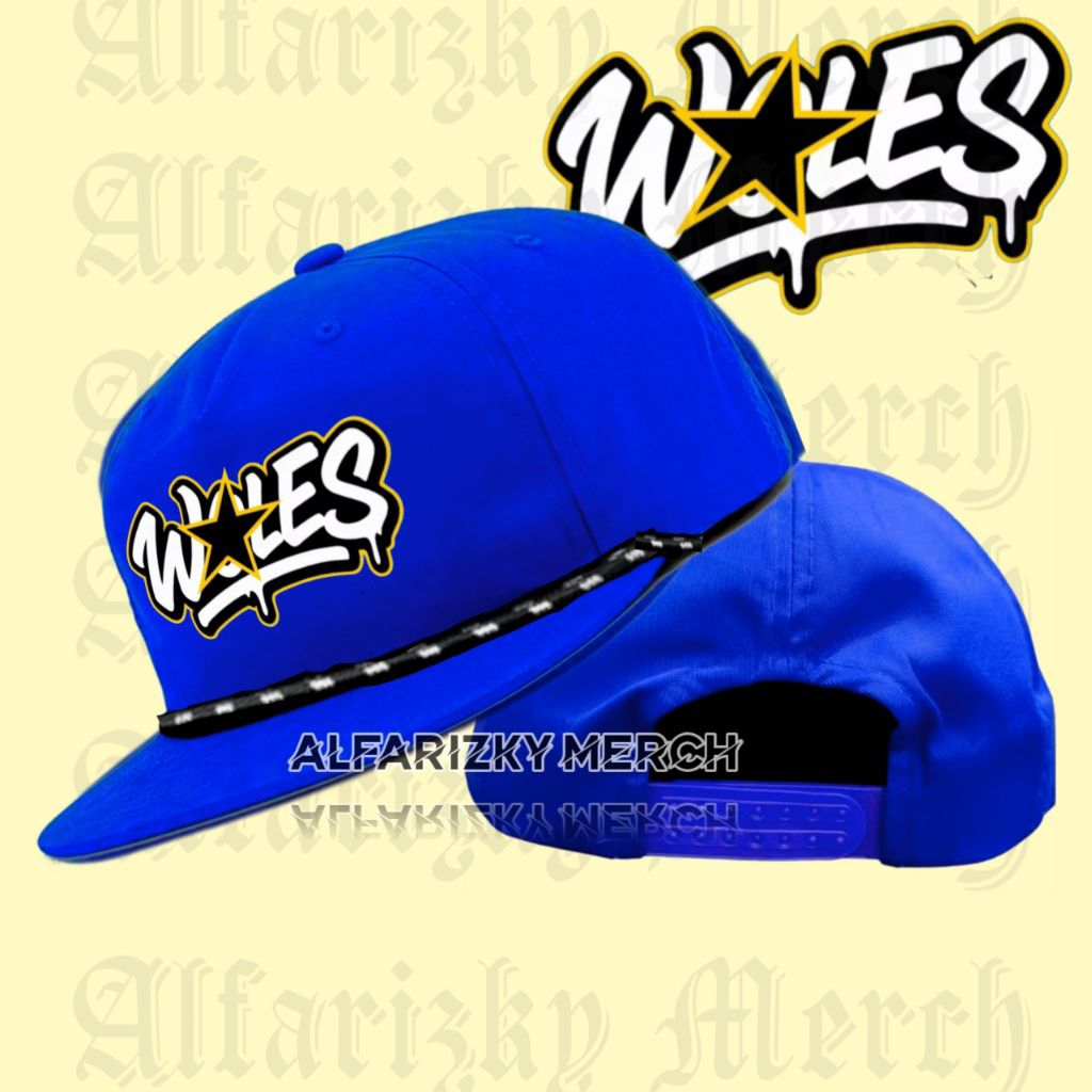 Woles / Topi Snapback Classic - Rope Hat Caps Casual Vintage - Topi Snapback Klasik Retro Cowok Cewe