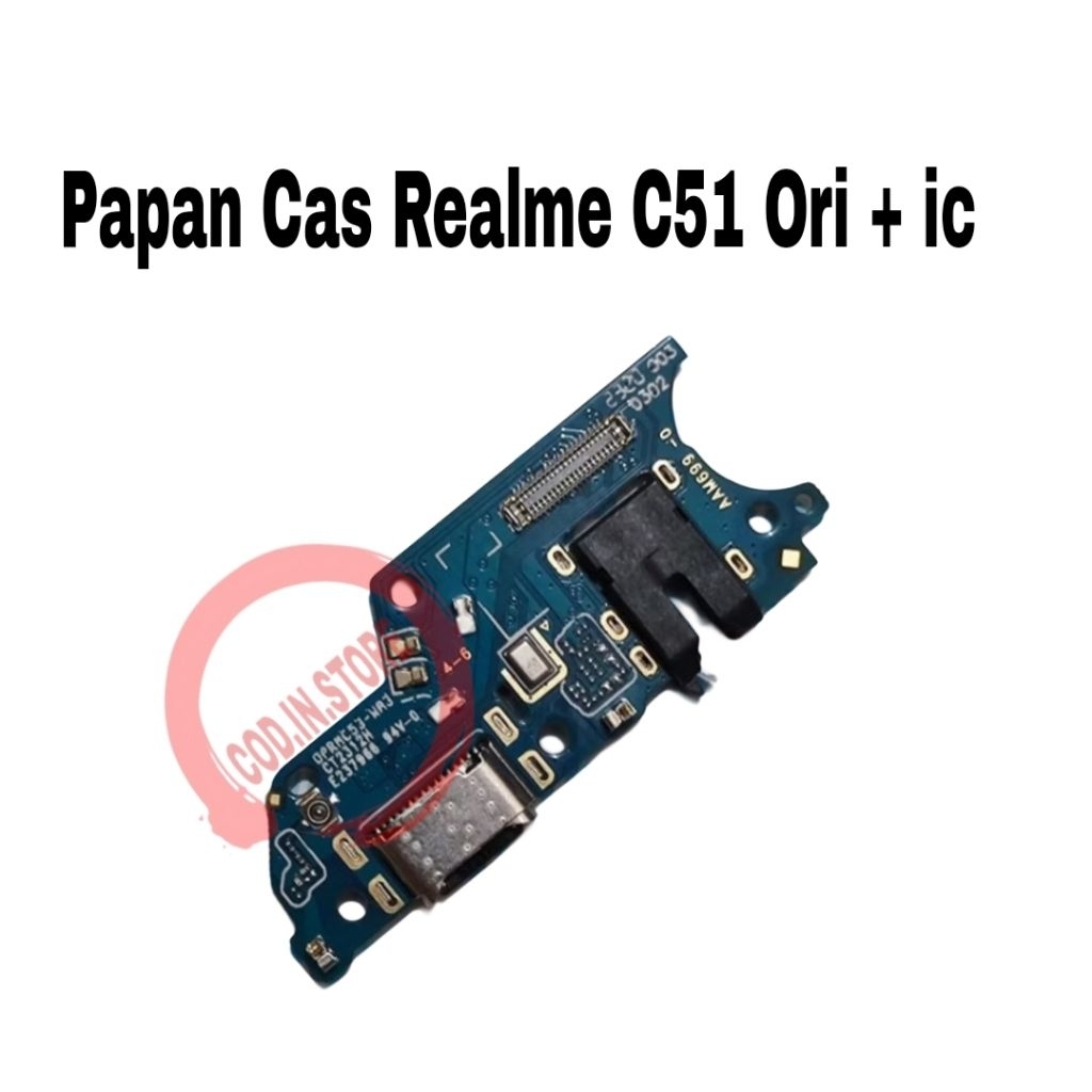 Papan Cas Realme C51 Papan Charger papan casan Ori + ic