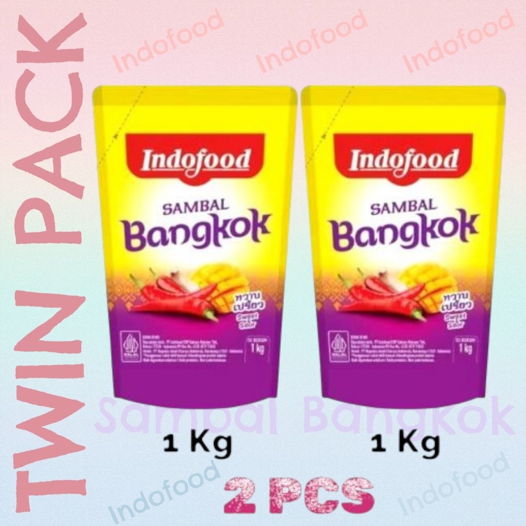 

Indofood Sambal Bangkok 1 KG - TWINPACK ( 2 PCS )