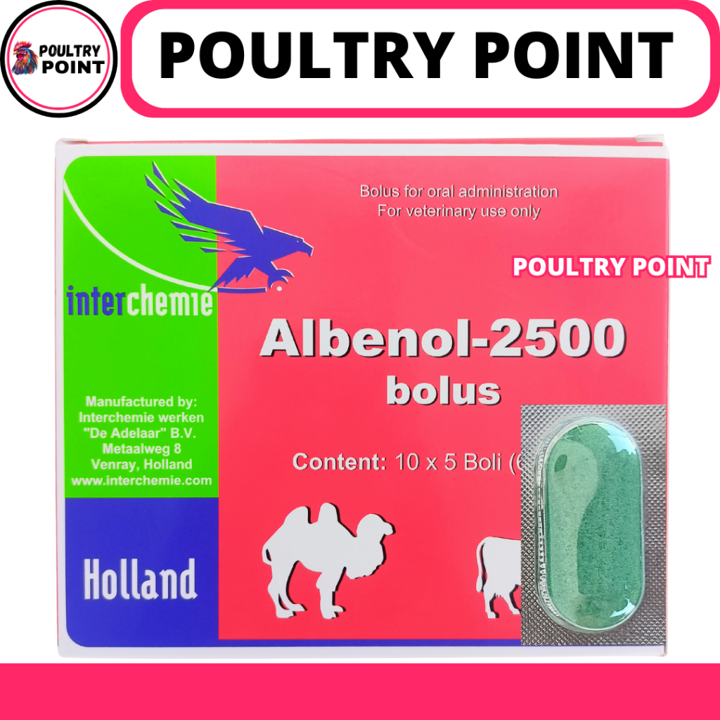 ALBENOL 2500 BOLUS (1 BOLUS) - Obat Cacing Sapi Kerbau Bolus - Obat Cacing Sapi Paling Ampuh