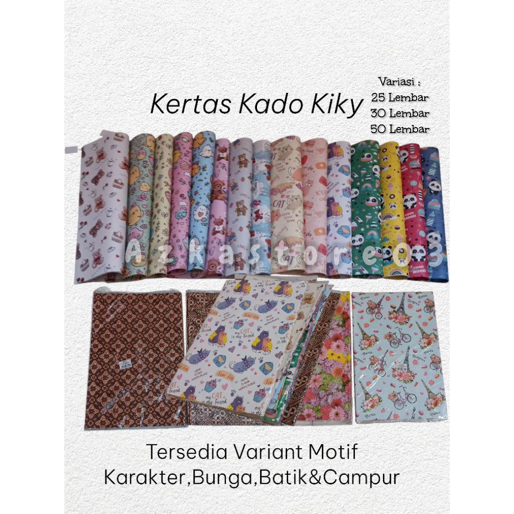 

Kertas Pembungkus Kado Kiky Motif Remaja/Anak