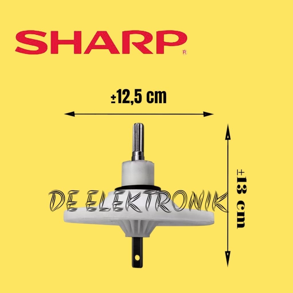 Gearbox mesin cuci Sharp 2 tabung tipis 6-7kg