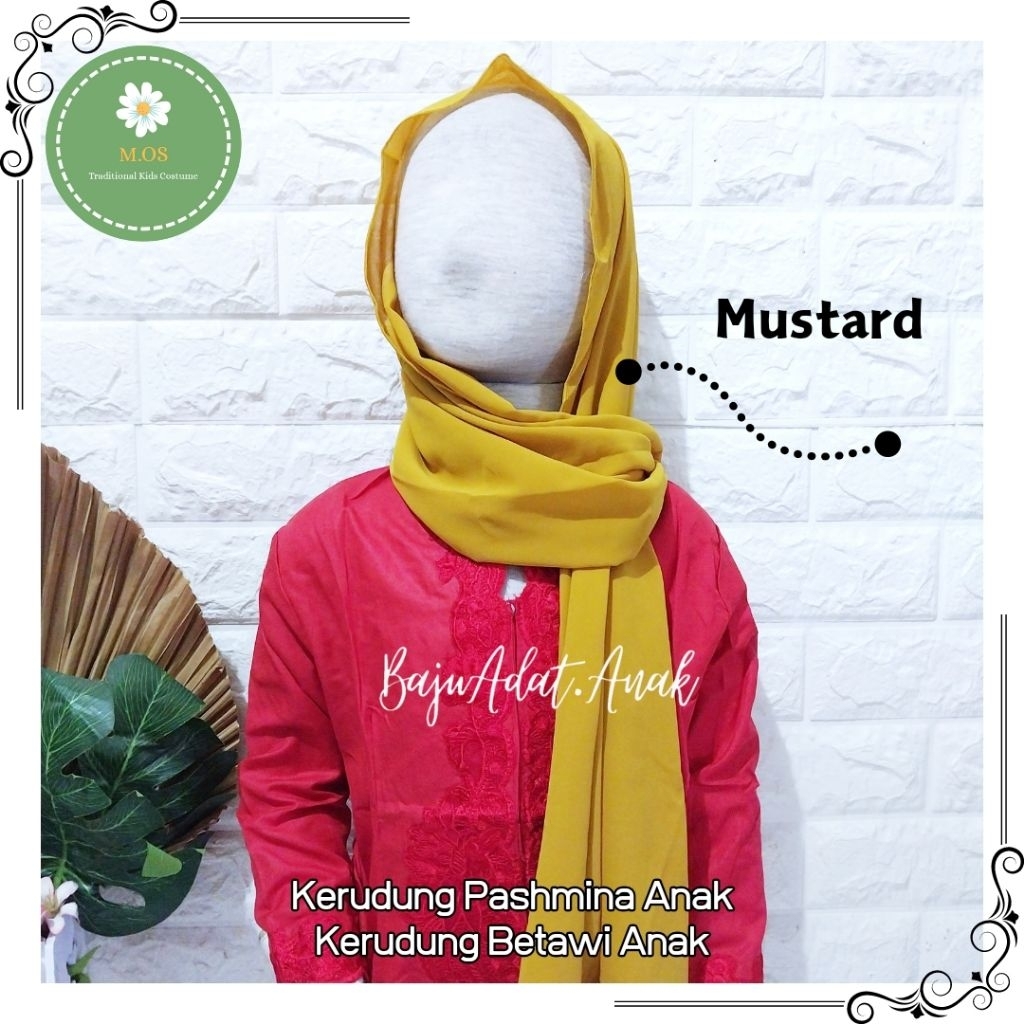 KERUDUNG PASHMINA ANAK  | KERUDUNG NONE BETAWI ANAK | KERUDUNG SELENDANG BETAWI ANAK | KERUDUNG ABAN