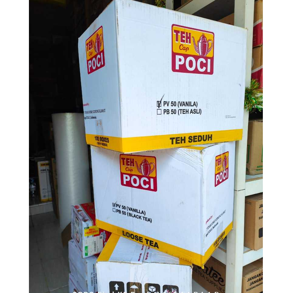 

1 Karton Teh Cap Poci Vanilla 50gr (10x10 Boxes)