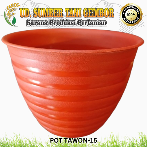 Pot Tawon-15 - Warna: Coklat - Pot Estetik - Pot Media Tanam