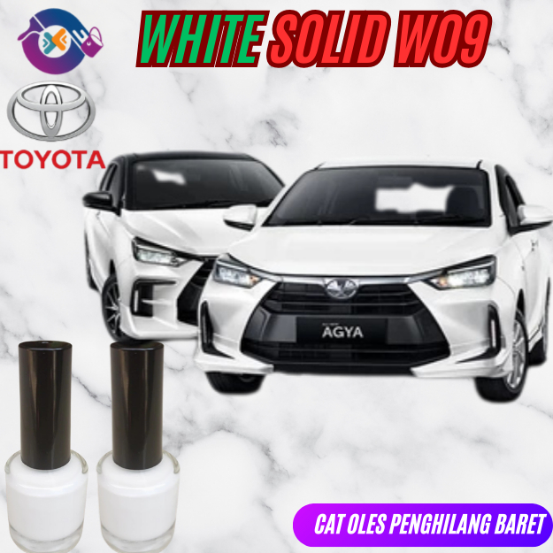 CAT OLES WHITE SOLID W09 TOYOTA AGYA 2023/ AYLA 2023