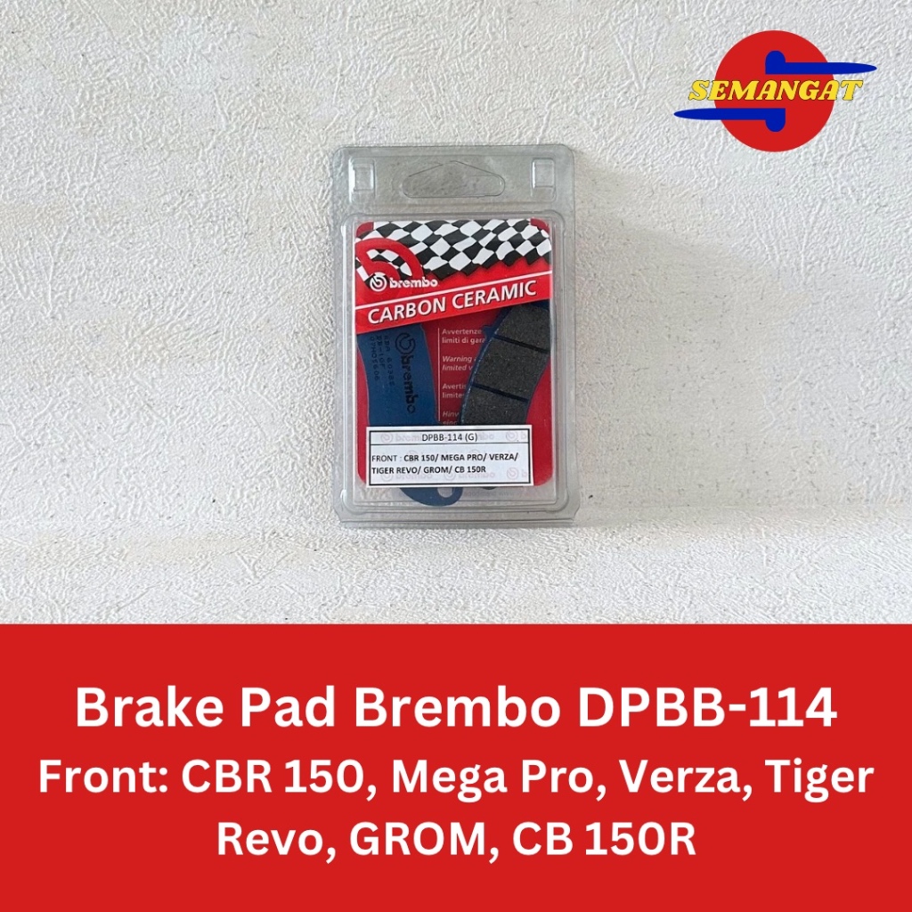 Kampas Rem Depan Brembo untuk CBR 150, Mega Pro, Verza, Tiger Revo, GROM, CB 150R Carbon Ceramic Bra