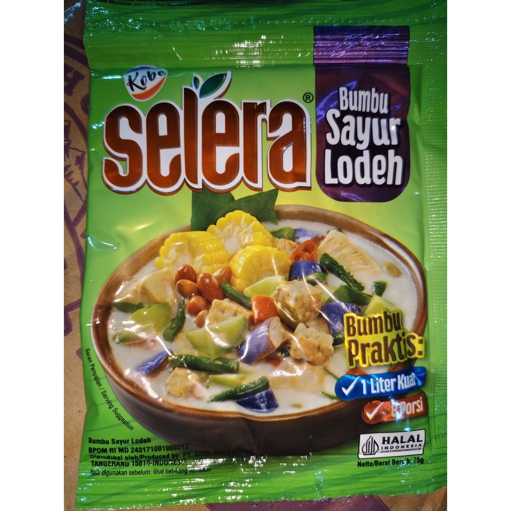 

KOBE SELERA SAYUR LODEH 75gr