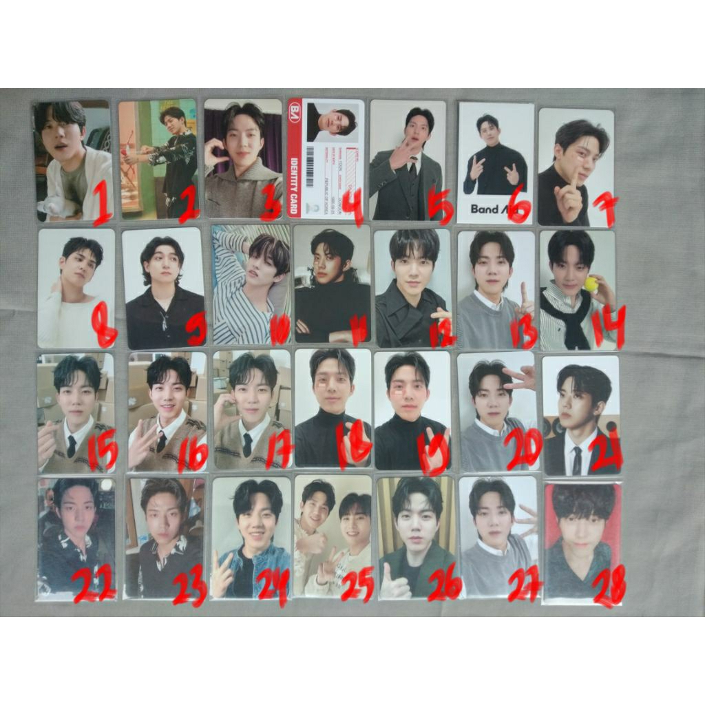 PHOTOCARD OFFICIAL DAY6 JAE SUNGJIN YOUNGK WONPIL DOWOON