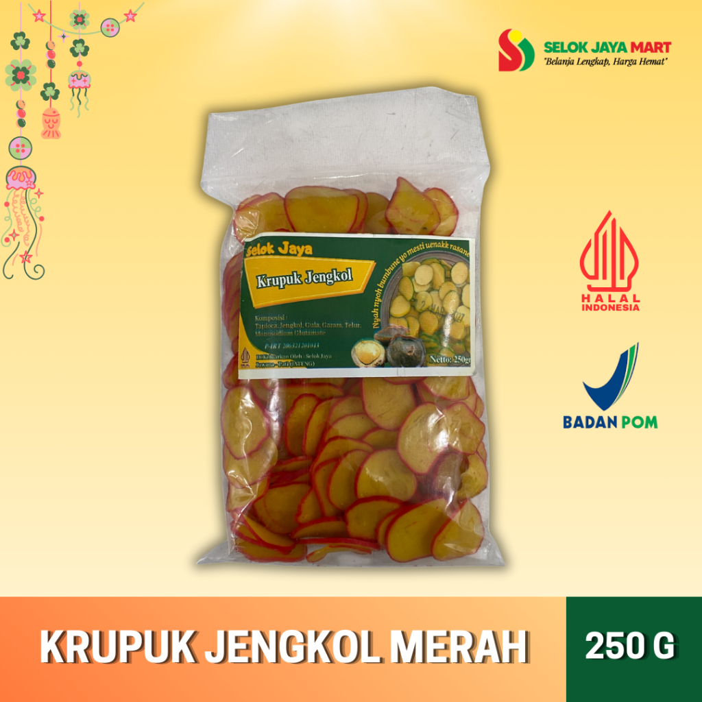 

KRUPUK JENGKOL 250 GRAM - SELOK JAYA