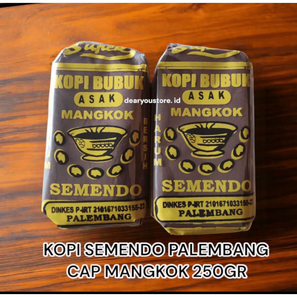 

Kopi Semendo Cap Mangkok Kopi Palembang Asli 250gr