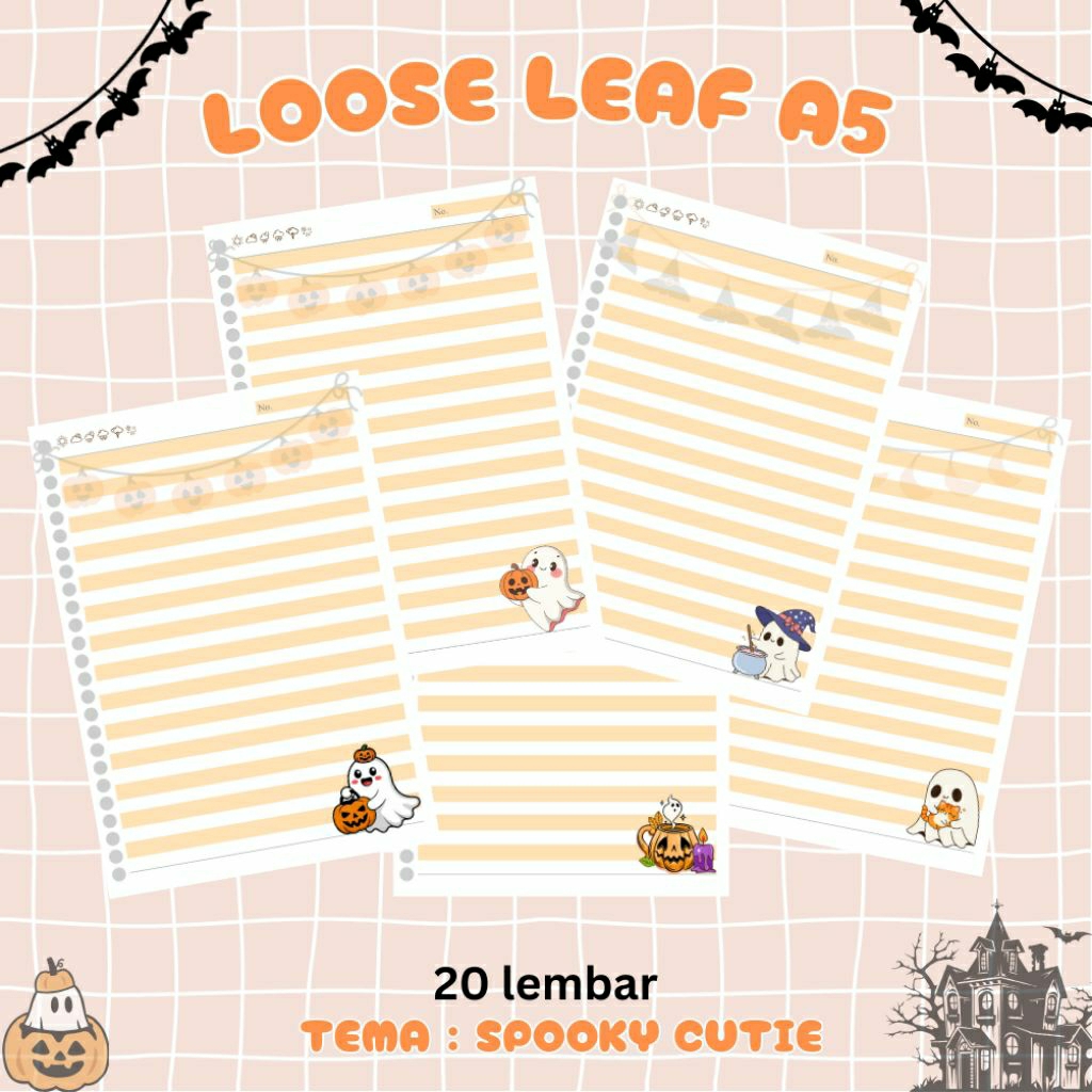 

Loose Leaf A5 Spooky Cutie Series 2 | Kertas Binder A5 20 Lembar 80gsm Refill Aesthetic