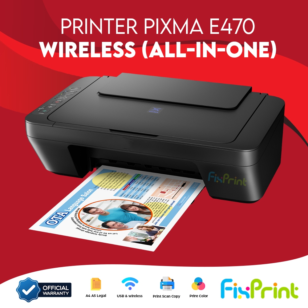 Printer PIXMA E470 Multifunctions All In One Wireless Printer Canon MG2570S Scan Copy Print A4 New 3