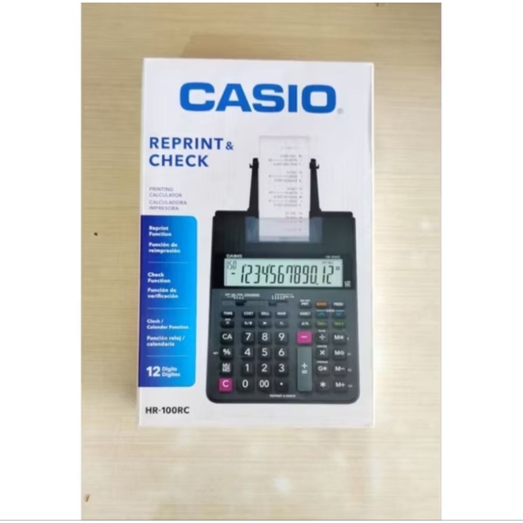 

(PCS) Casio Kalkulator Printing Struk Original HR-100RC