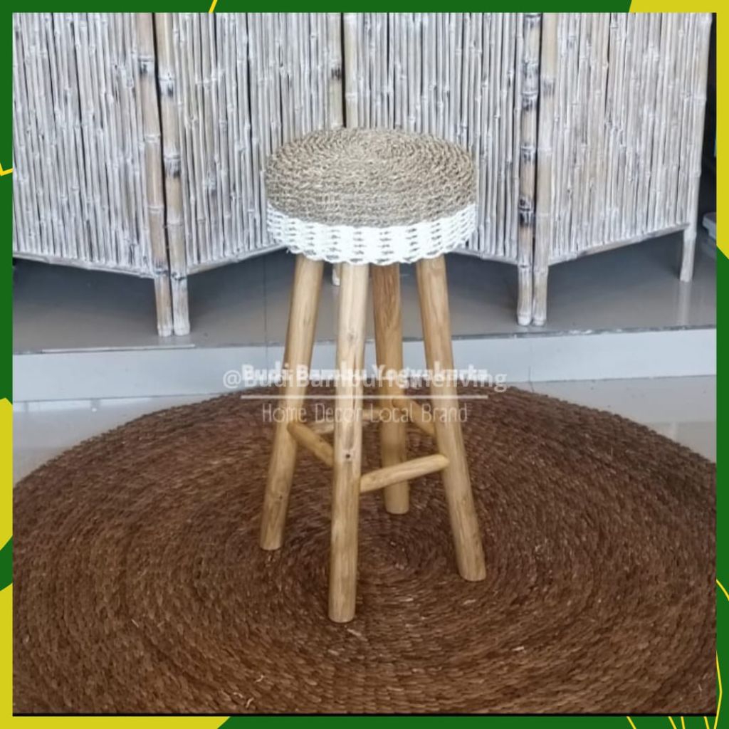 KURSI BAR SEAGRASS KURSI BAR CAFE TINGGI 75cm KURSI BAR MURAH 75cm KURSI BAR