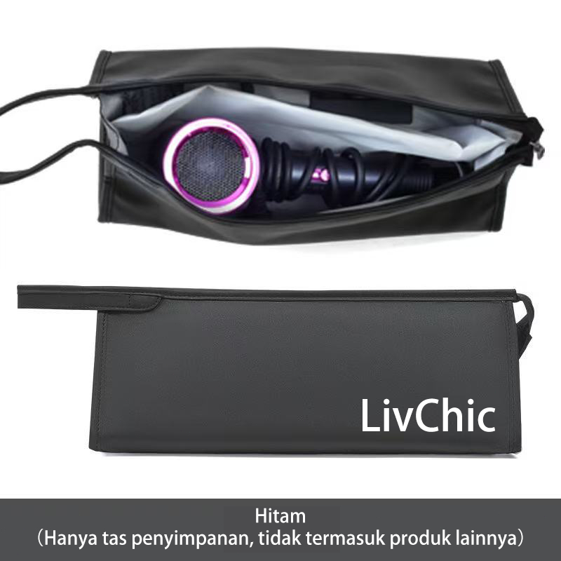 Darizza Black storage bag for livchic curling irons ls303
