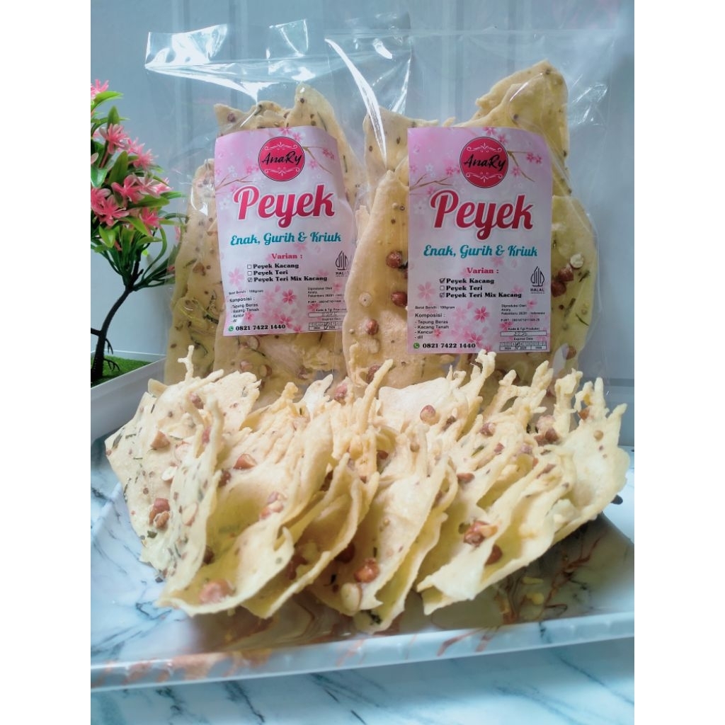 

Peyek kacang kemasan 100gram