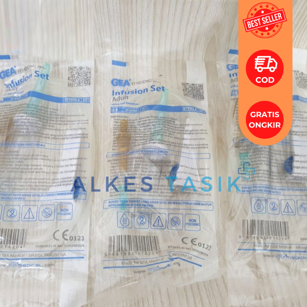 Infus Set GEA Dewasa / Infus Set GEA Anak / Selang Infus
