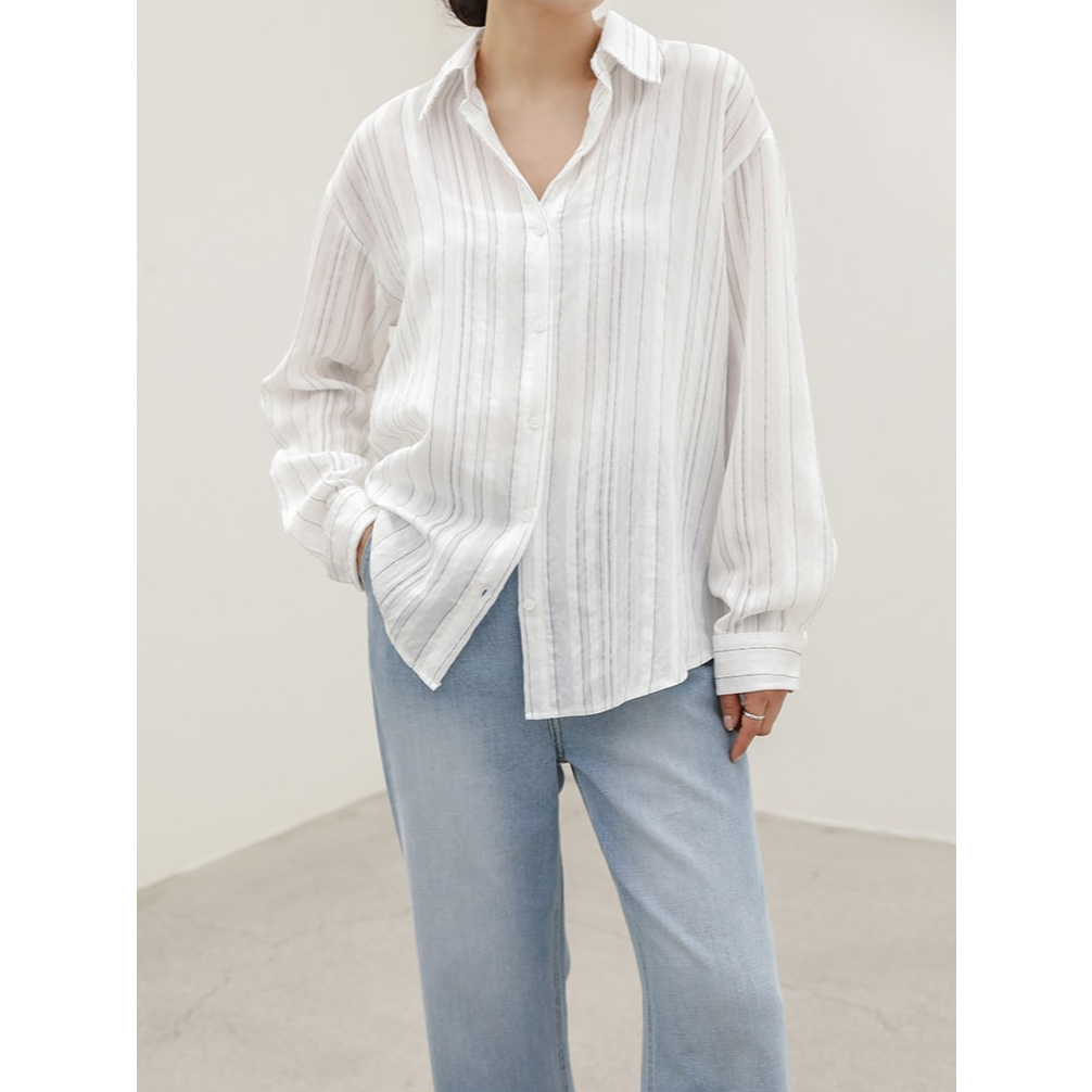[By Monologue Korea] And Stripe Shirt_6562