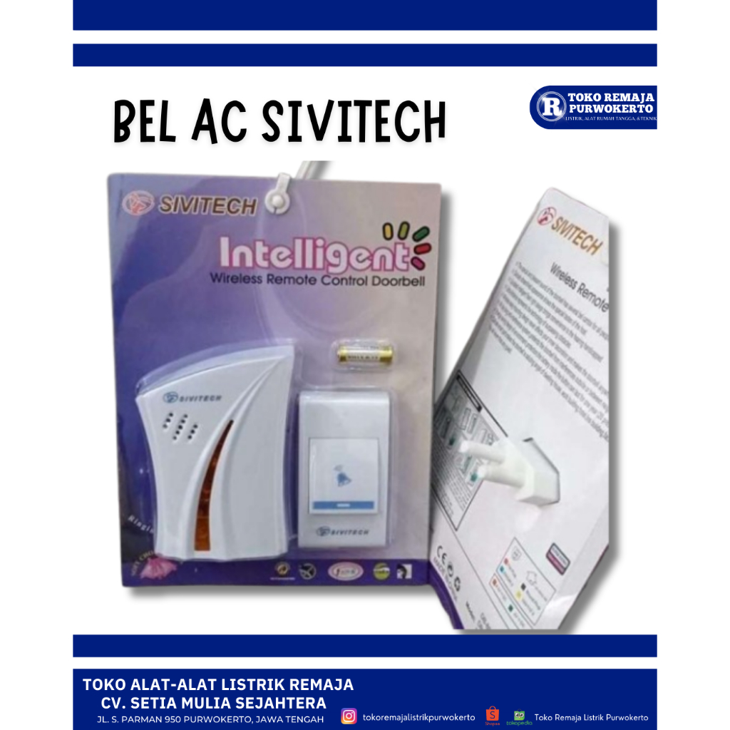Bell Rumah Listrik Wireless AC Sivitech
