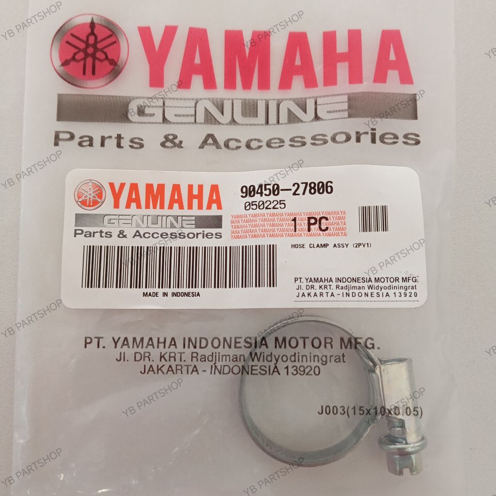 HOSE CLAMP ASSY (2PV1) / KLEM KLEMAN SELANG RADIATOR - JUPITER MX KING / VIXION R / XABRE / R15 V3 /