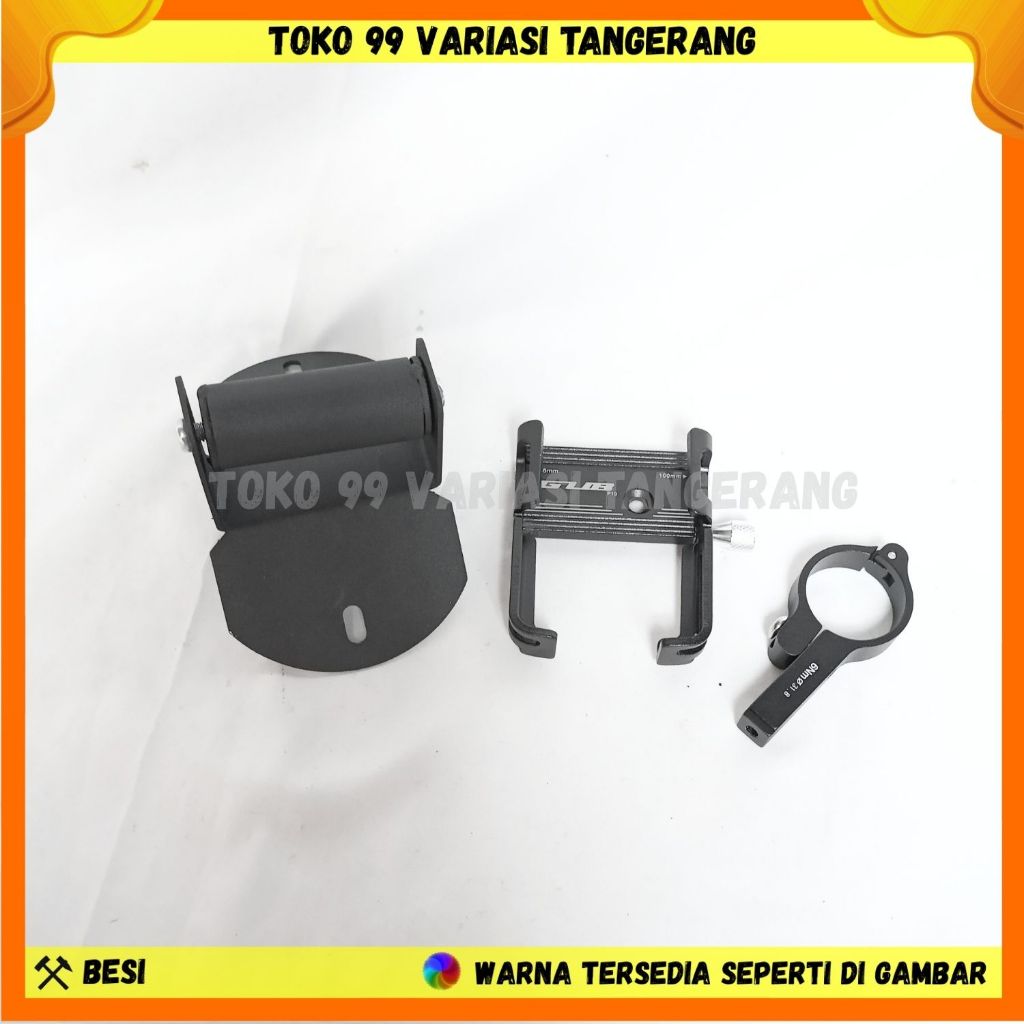 PAKET HOLDER HP BRACKET GPS HOLDER HP MOTOR YAMAHA NMAX NEW HOLDER ALLUMUNIUM GUB