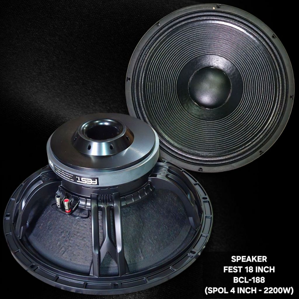 Speaker FEST 18 inch BCL188  / Spk Komponen FEST 18" 15 BCL 188 BCL-188