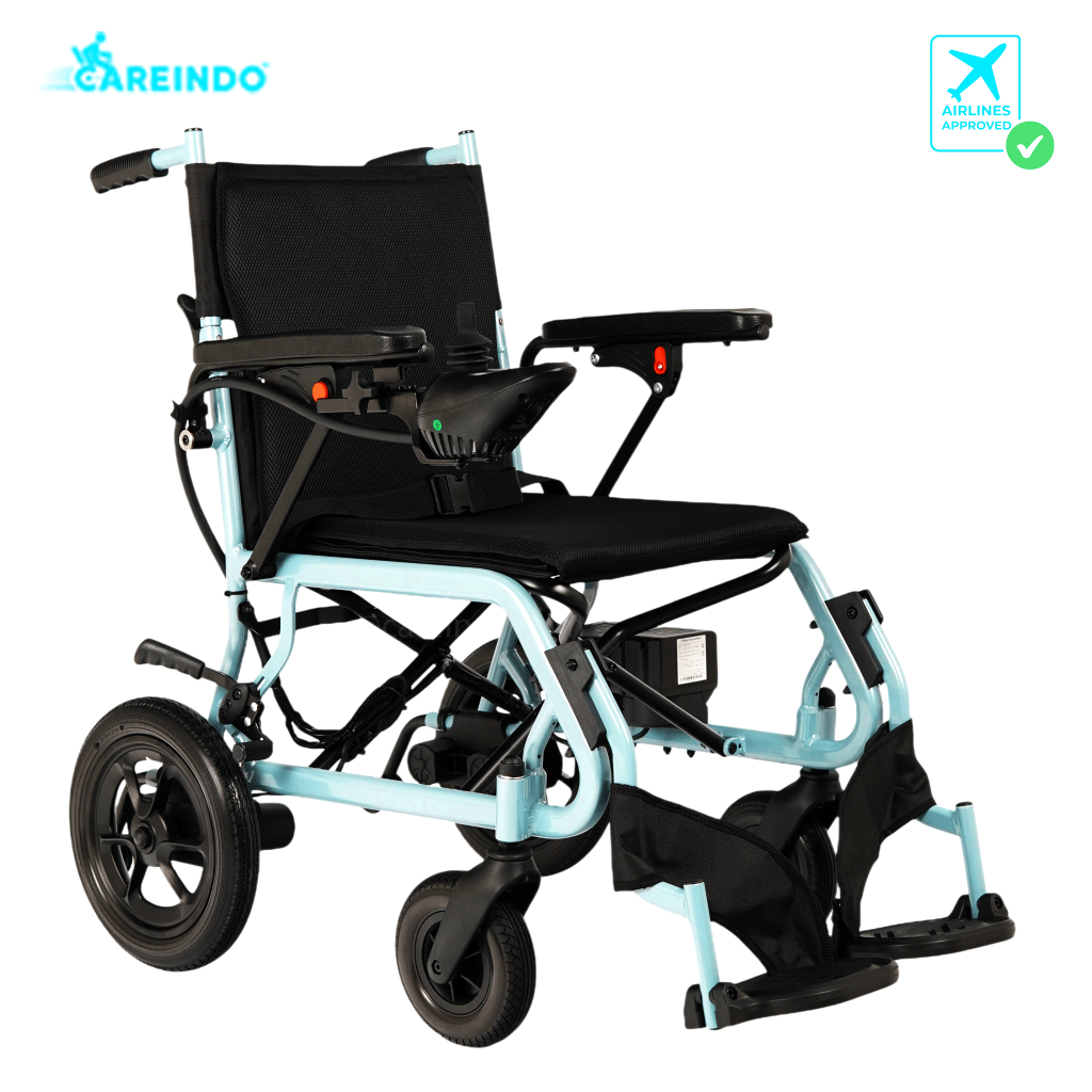 Kursi Roda Elektrik Traveling Careindo N5519 Brushed