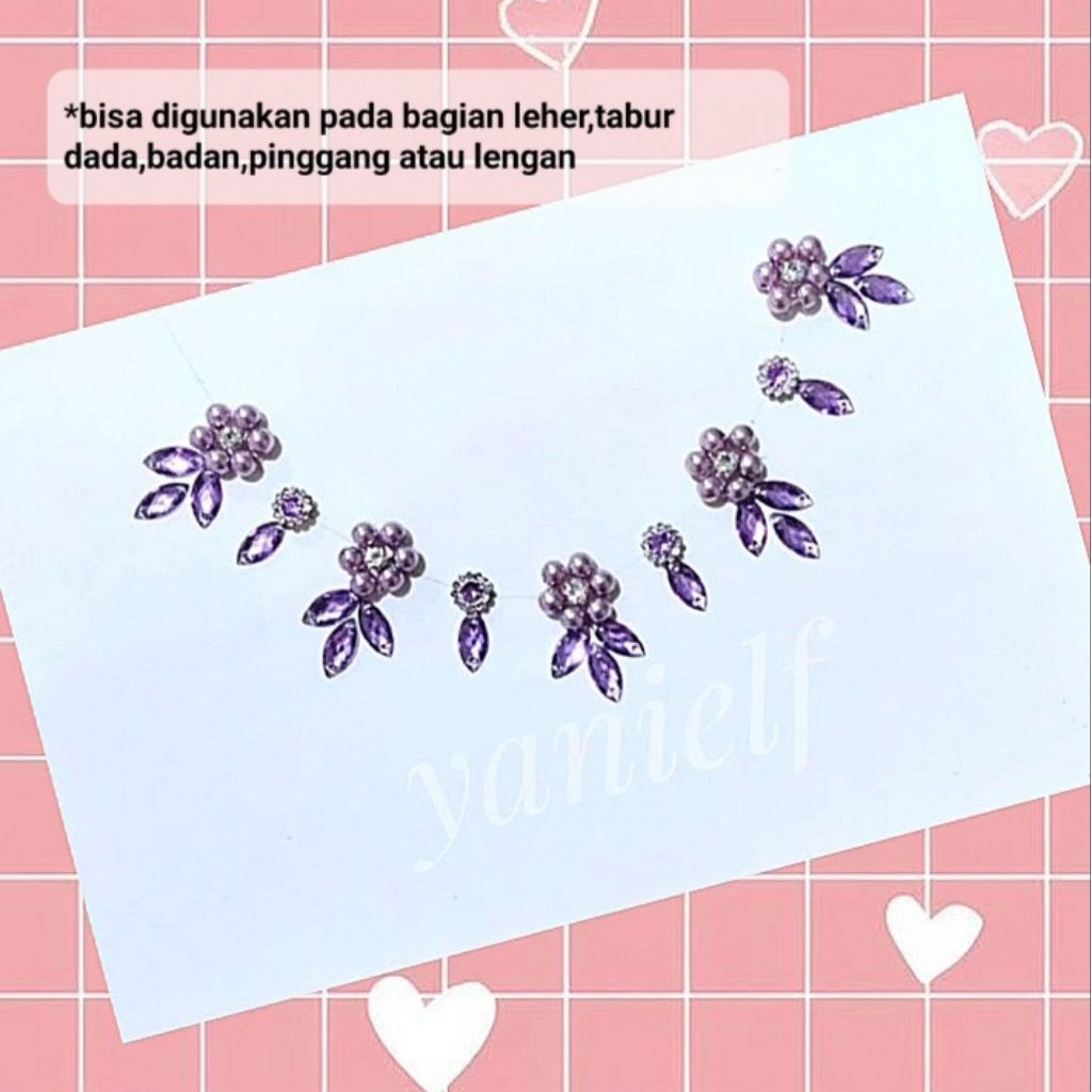 payet rangkai leher,dada,tabur