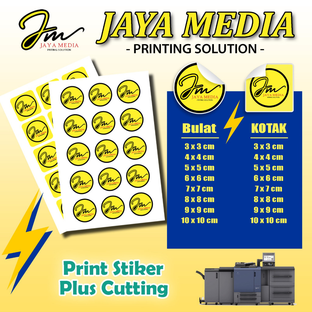 

Print Stiker + Cutting A3+ Cromo Vynil Transparant