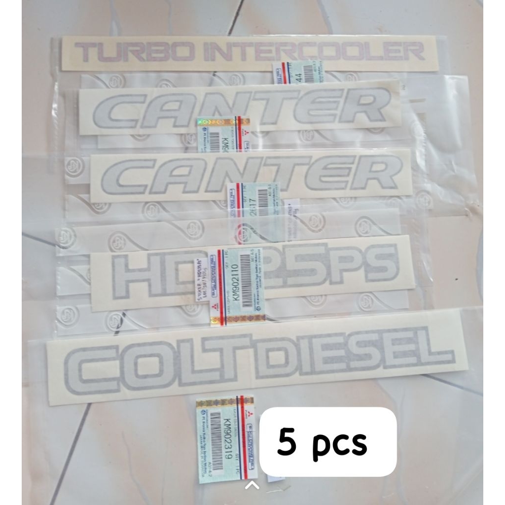 Stiker set colt diesel canter 125 HD original ktb asli