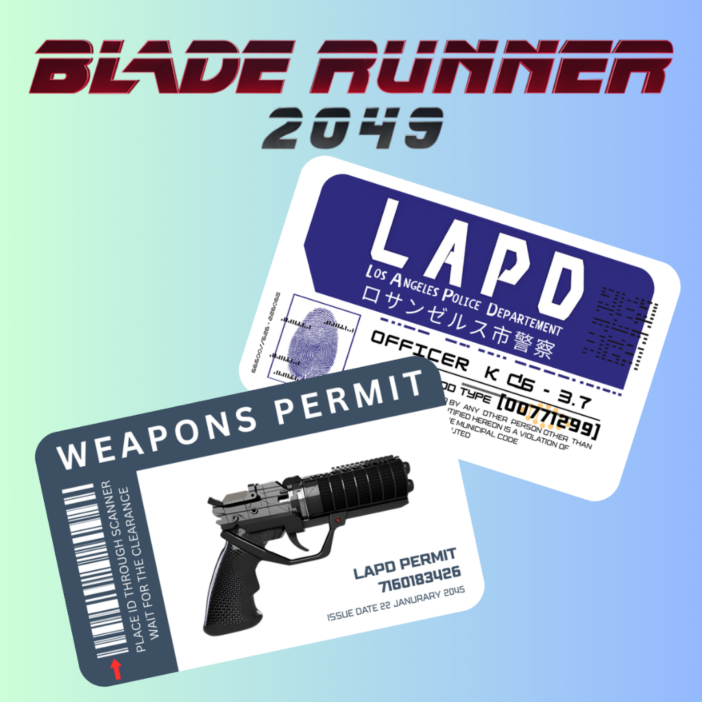 

BLADE RUNNER 2049 Officer ID card PVC