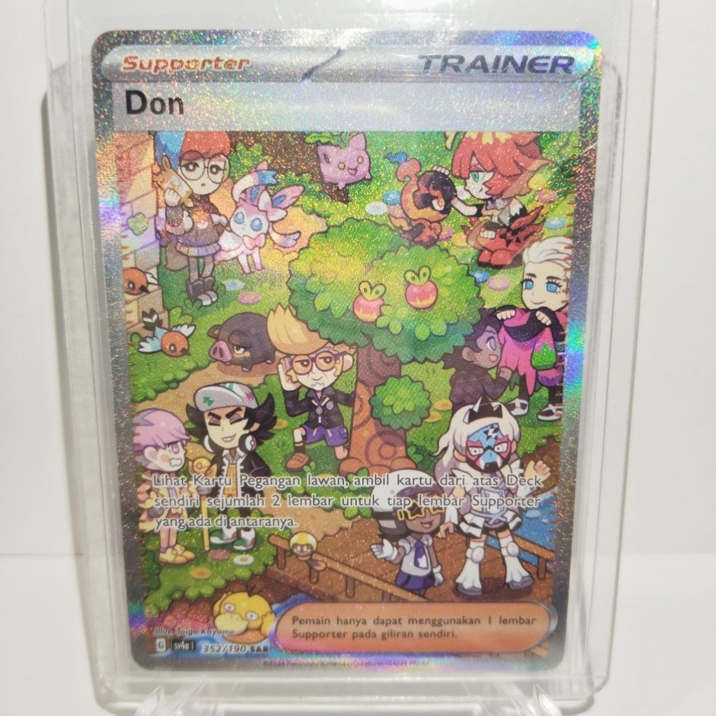 Don SAR sv4a 352/190 Character Art Harta Berkilau ex Kartu Pokemon Pokemon Card